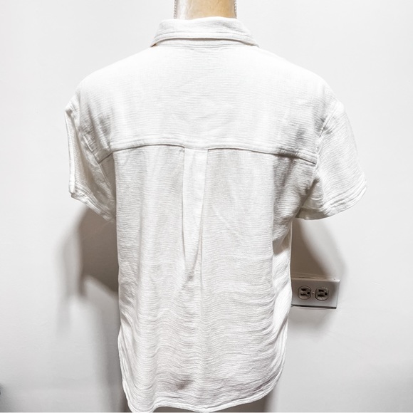 Madewell Breezewoven Beachside Shirttail Top Size S in Ivory - Picture 8 of 12
